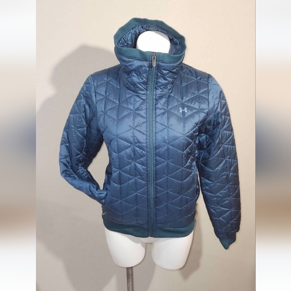 Under Armour Blue Quilted Jacket - Picture 1 of 5
